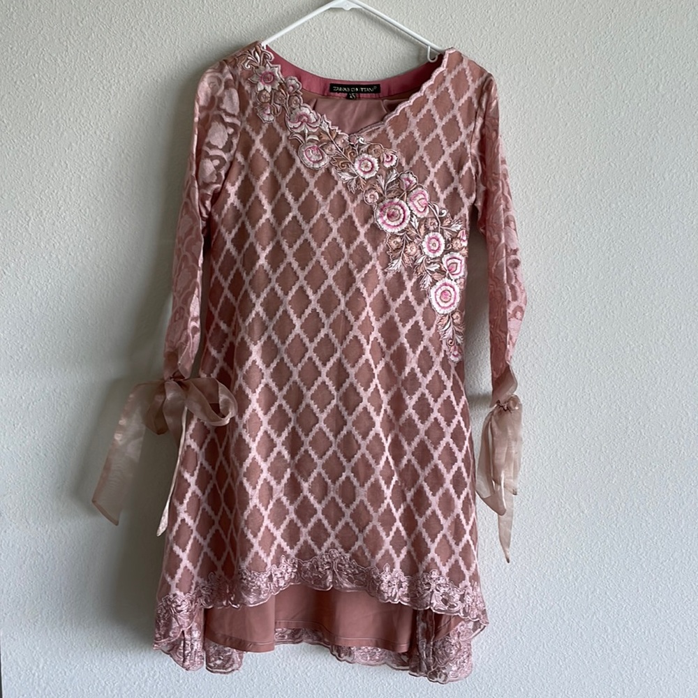 Zainab Chottani pink shirt and pant
